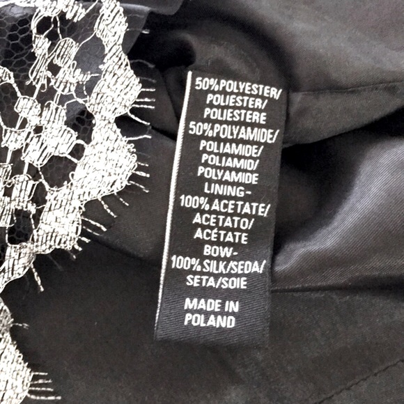 TIBI Metallic Floral Lace Open Back Mini Dress - Picture 15 of 15